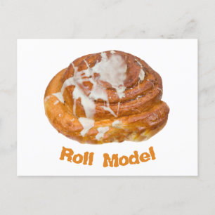 Cinnamon Bun Roll Model Briefkaart