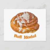Cinnamon Bun Roll Model Briefkaart (Voorkant)