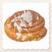 Cinnamon Bun Roll Model Kartonnen Onderzetters (Voorkant)
