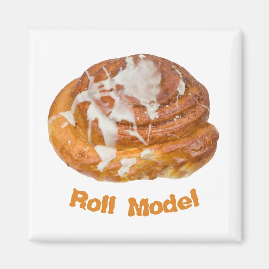 Cinnamon Bun Roll Model Magneet (Voorkant)