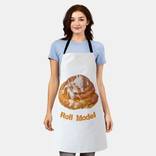 Cinnamon Bun Roll Model Schort (Gedragen)