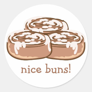 Cinnamon Bun Ronde Sticker