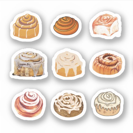 Cinnamon Bun Stickers (Voorkant)