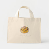 Cinnamon Bun swedish Kanelbulle Funny Mini Tote Bag (Voorkant)
