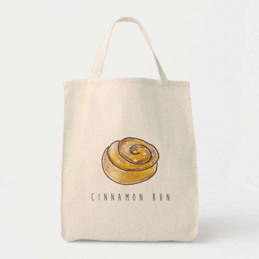 Cinnamon Bun swedish Kanelbulle Funny Tote Bag (Voorkant)
