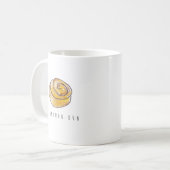 Cinnamon Bun zweedse kanelbulle Funny Koffiemok (Voorkant links)