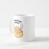 Cinnamon Bunny Funny Cinnamon Bun Pun Koffiemok (Voorkant links)