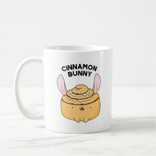 Cinnamon Bunny Funny Cinnamon Bun Pun Koffiemok