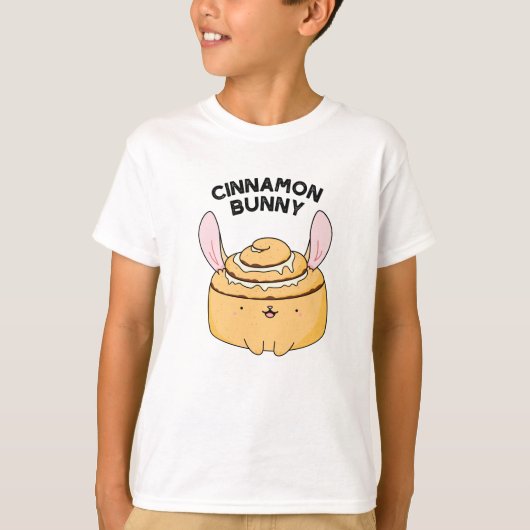 Cinnamon Bunny Funny Cinnamon Bun Pun T-shirt (Voorkant)