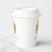 Cinnamon Buns Cinnamon Rolls Coffee Fika Papieren Bekers (Rechts)