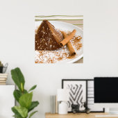 Cinnamon Chocolate Cake Dessert Poster (Thuiskantoor)