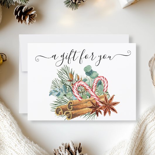 Cinnamon Cinnamon met cadeau-kerstmis