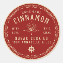 Cinnamon Cookie Kerstmis, cadeaulabel