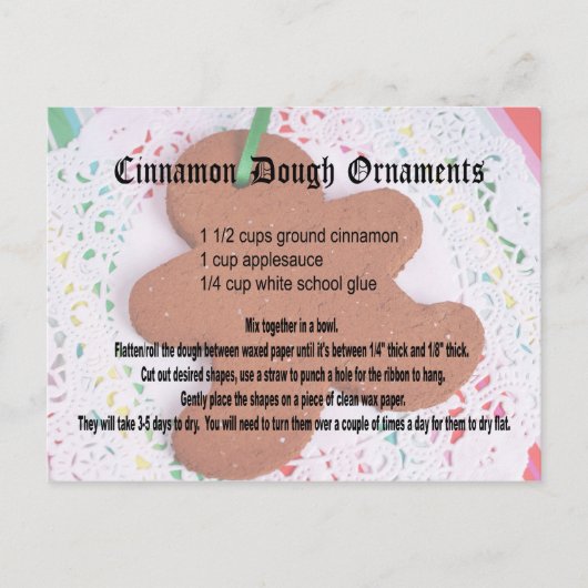 Cinnamon Dough Ornament Briefkaart (Voorkant)