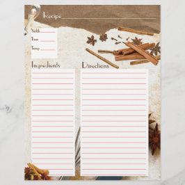 Cinnamon en Spices Recipe Insert