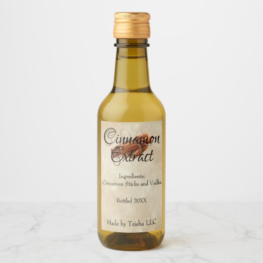 Cinnamon Extract - Eigen label Wijn Etiket (Voorkant)