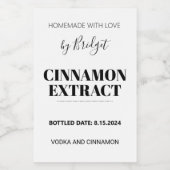  cinnamon Extract Label AF_01sq Wijn Etiket (Enkel label)