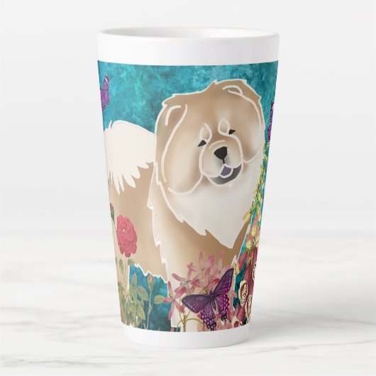 CINNAMON/FAWN-GINKGO CHOW-Latte Mok (Voorkant)