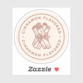 Cinnamon flavor natural sticks homemade aesthetic sticker (Vel)