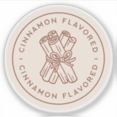 Cinnamon flavor natural sticks homemade aesthetic sticker (Voorkant)