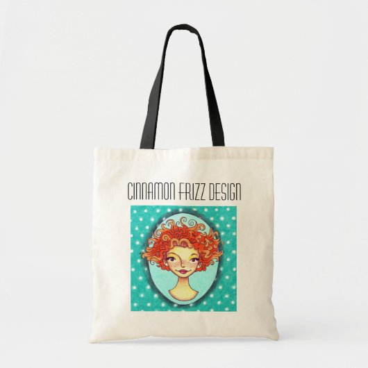 Cinnamon Frizz Design Logo Canvas tas (Voorkant)