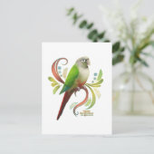 Cinnamon Green Cheek Conure Briefkaart (Staand voorkant)