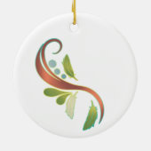 Cinnamon Green Cheek Conure Keramisch Ornament (Achterkant)