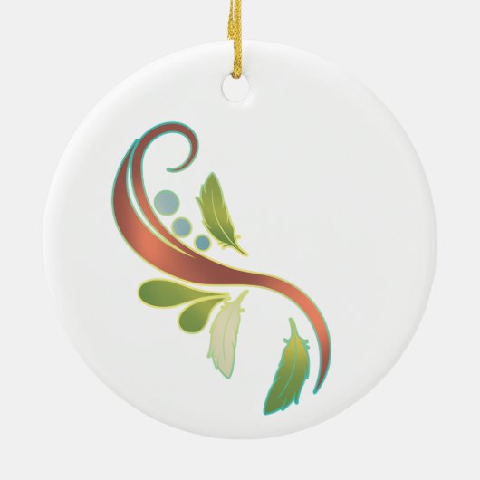 Cinnamon Green Cheek Conure Keramisch Ornament (Achterkant)