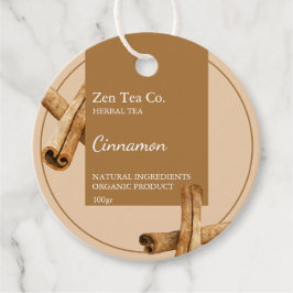 Cinnamon Herbal Tea Business Label