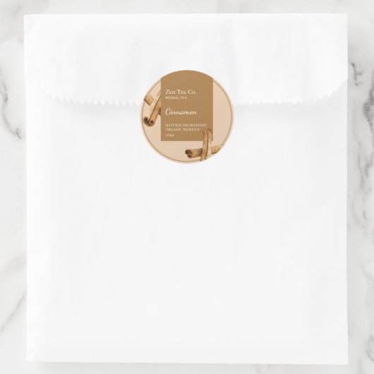 Cinnamon Herbal Tea Zakelijk Label (Tas)
