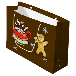 Cinnamon Hot Cocoa & Gingerbread Man Cookie Groot Cadeauzakje