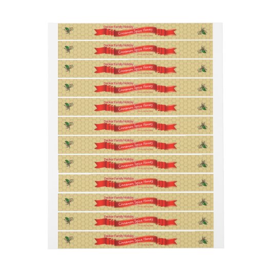 Cinnamon Infused Honey Jar Light Amber Dekellabel (Vel)