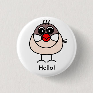 cinnamon Java sparrow Ronde Button 3,2 Cm