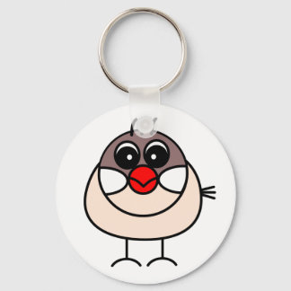 cinnamon Java sparrow Sleutelhanger