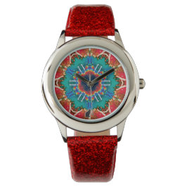 Cinnamon Kaleidoscope Horloge