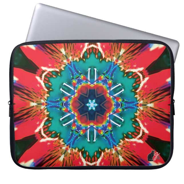 Cinnamon Kaleidoscope Laptop Sleeve (Voorkant)