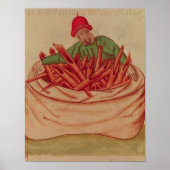 Cinnamon Merchant uit 'Tractatus de Herbis' Poster (Voorkant)