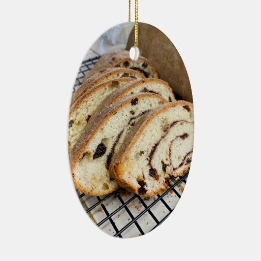 Cinnamon Raisin Bread Keramisch Ornament (Rechts)
