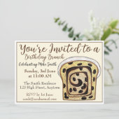 Cinnamon Raisin Bread Loaf Brunch Breakfast Toast Kaart (Staand voorkant)