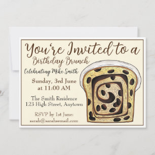 Cinnamon Raisin Bread Loaf Brunch Breakfast Toast Kaart