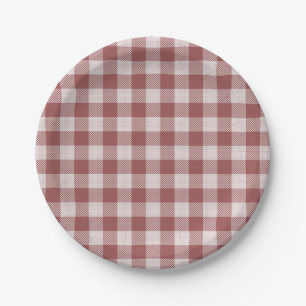 Cinnamon Red Gingham Pset Paper Bord