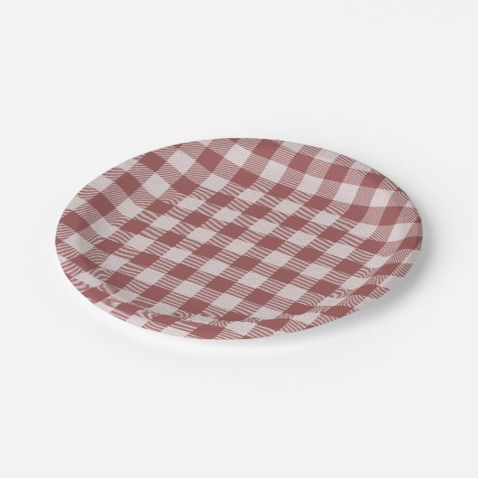 Cinnamon Red Gingham Pset Paper Bord (Gekanteld)