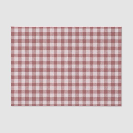 Cinnamon Red Gingham Pset Tissue Paper Tissuepapier (Voorkant)