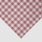 Cinnamon Red Gingham Pset Tissue Paper Tissuepapier (Detail)