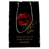 Cinnamon Red Glitter Lip & Gold Marble - Hartelijk Medium Cadeauzakje (Voorkant)