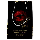 Cinnamon Red Glitter Lip & Gold Marble - Hartelijk Medium Cadeauzakje (Achterkant)