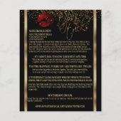 Cinnamon Red Glitter Lip 💋 Instructies - Zwart Flyer (Achterkant)