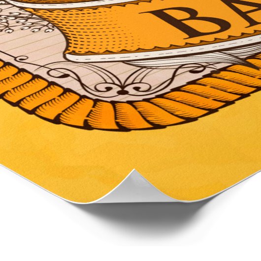 Cinnamon Roll ad -stijl Poster (Hoek)