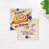 Cinnamon roll bakken bakkerij visitekaartje (Bureau)