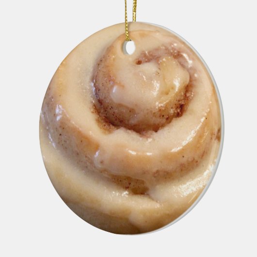 Cinnamon Roll Bliss Keramisch Ornament (Links)